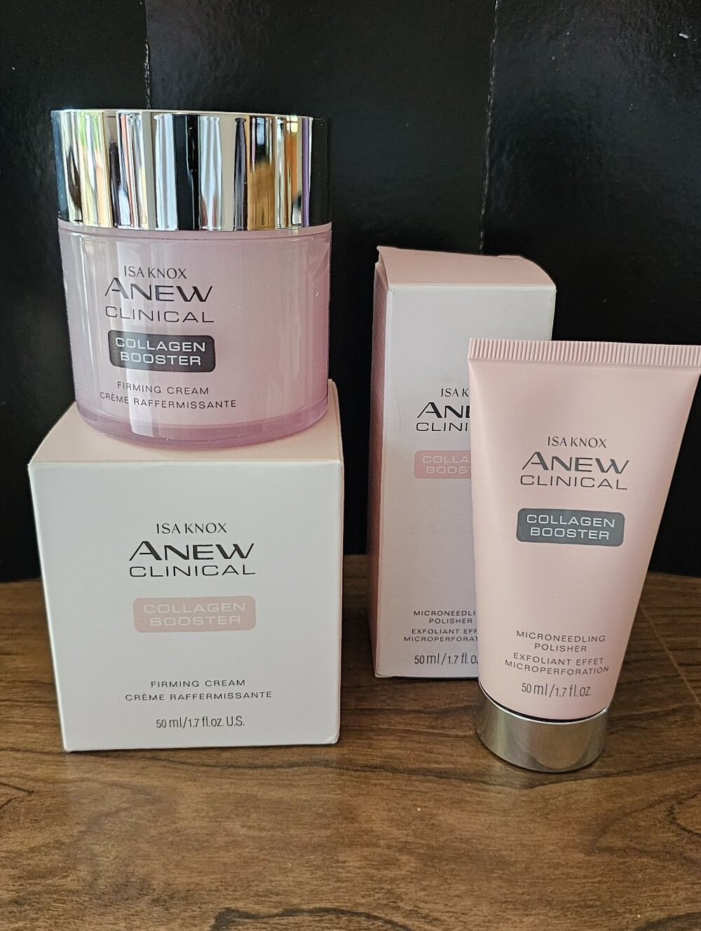 ISA KNOX Anew Clinical Collagen Booster Firming Cream & Microneedling Polisher